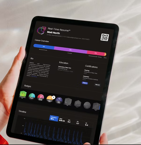 Real-Time Resume Interface